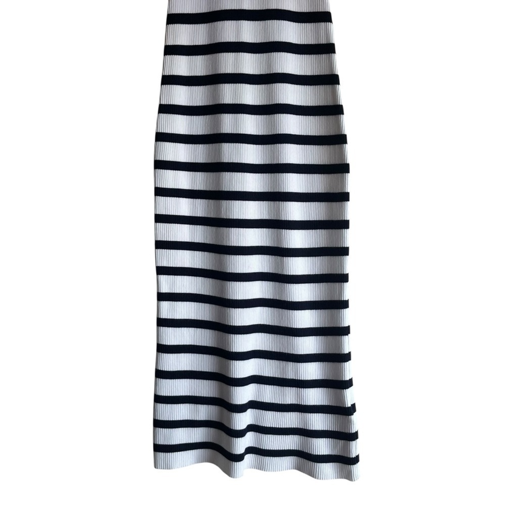 House of Harlow 1960 Black White Stripe Knit Midi Dress XS - Picture 4 of 12